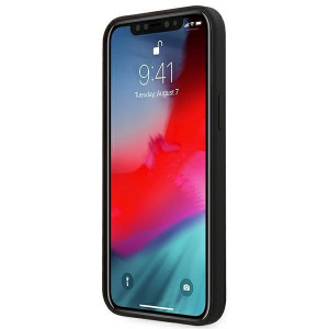 Оригинален твърд гръб FERRARI Track Silicone FESSIHCP12LBK - iPhone 12 Pro Max черен - Img 5