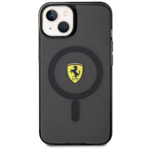 Оригинален твърд гръб FERRARI Translucent MagSafe FEHMP14MURKK - iPhone 14 Plus черен полупрозрачен - Img 3