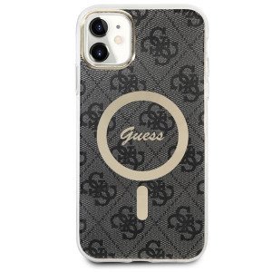 Оригинален твърд гръб GUESS 4G GUHMN61H4STK - iPhone 11 черен - Img 2