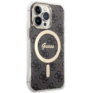 Оригинален твърд гръб GUESS 4G GUHMP13LH4STK - iPhone 13 Pro черен - Img 3