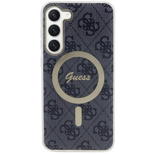 Оригинален твърд гръб GUESS 4G MagSafe GUHMS23SH4STK - Samsung Galaxy S23 черен - Img 3