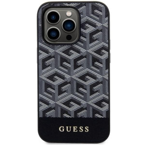 Оригинален твърд гръб GUESS GCube Stripes MagSafe GUHMP14XHGCFSEK - iPhone 14 Pro Max черен - Img 3
