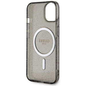 Оригинален твърд гръб GUESS Glitter Gold MagSafe GUHMP14MHCMCGK - iPhone 14 Plus черен - Img 7