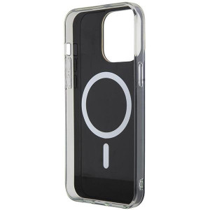 Оригинален твърд гръб GUESS IML Iridescent MagSafe - iPhone 15 Pro черен - Img 7