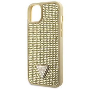 Оригинален твърд гръб GUESS Rhinestone Triangle GUHCP14SHDGTPD - iPhone 14 златист - Img 6