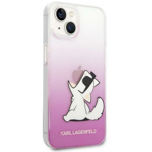 Оригинален твърд гръб KARL LAGERFELD Choupette Fun KLHCP14MCFNRCPI - iPhone 14 Plus розов - Img 4