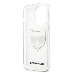 Оригинален твърд гръб KARL LAGERFELD Choupette Head KLHCP13XCTR - iPhone 13 Pro Max прозрачен - Img 7