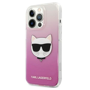 Оригинален твърд гръб KARL LAGERFELD Choupette Head KLHCP13XCTRP - iPhone 13 Pro Max розов - Img 2