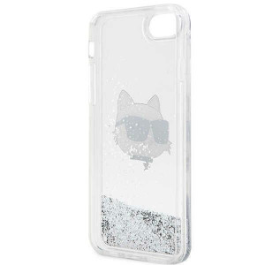 Оригинален твърд гръб KARL LAGERFELD Glitter Choupette Head KLHCI8LNHCCS - iPhone 7 / 8 / SE (2nd gen) / SE (3rd gen) сребрист - Img 7