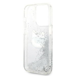 Оригинален твърд гръб KARL LAGERFELD Glitter Choupette Head KLHCP14XLNHCS - iPhone 14 Pro Max сребрист - Img 7