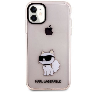 Оригинален твърд гръб KARL LAGERFELD Ikonik Choupette KLHCN61HNCHTCP - iPhone 11 розов - Img 3