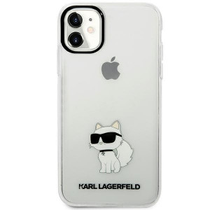 Оригинален твърд гръб KARL LAGERFELD Ikonik Choupette KLHCN61HNCHTCT - iPhone 11 прозрачен - Img 1