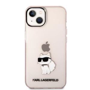 Оригинален твърд гръб KARL LAGERFELD Ikonik Choupette KLHCP14MHNCHTCP - iPhone 14 Plus розов - Img 3
