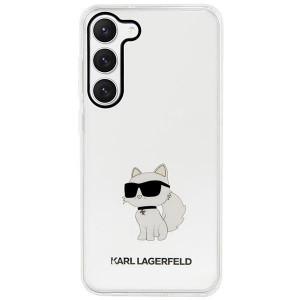 Оригинален твърд гръб KARL LAGERFELD Ikonik Choupette KLHCS23SHNCHTCT - Samsung Galaxy S23 прозрачен - Img 3