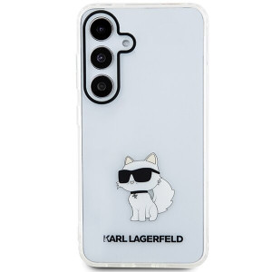 Оригинален твърд гръб KARL LAGERFELD IML Choupette KLHCS24MHNCHTCT - Samsung Galaxy S24+ прозрачен - Img 3