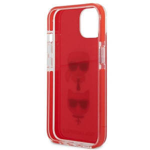 Оригинален твърд гръб KARL LAGERFELD Karl & Choupette Head KLHCP13STPE2TR - iPhone 13 mini червен - Img 7