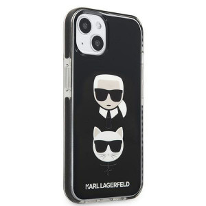 Оригинален твърд гръб KARL LAGERFELD Karl & Choupette Head KLHCP13MTPE2TK - iPhone 13 черен - Img 4