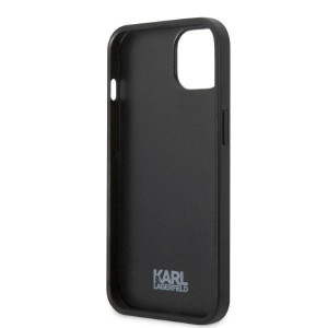 Оригинален твърд гръб KARL LAGERFELD Monogram Ikonik Patch KLHCP13LPMNIKBK - iPhone 13 Pro черен - Img 7