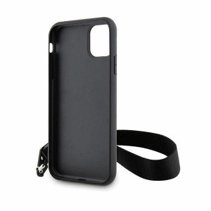 Оригинален твърд гръб KARL LAGERFELD Monogram Losange Saffiano KLHCN61SAKLMBSK - iPhone 11 черен - Img 7