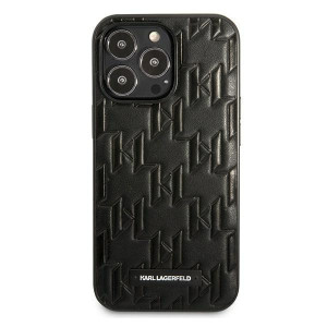 Оригинален твърд гръб KARL LAGERFELD Monogram Plaque KLHCP13LMNMP1K - iPhone 13 Pro черен - Img 3