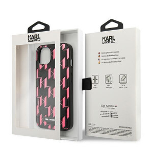 Оригинален твърд гръб KARL LAGERFELD Monogram Plaque KLHCP13SMNMP1P - iPhone 13 mini розов - Img 8