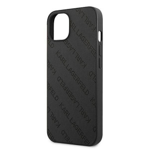 Оригинален твърд гръб KARL LAGERFELD Perforated Allover KLHCP13SPTLK - iPhone 13 mini черен - Img 6