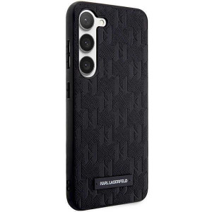 Оригинален твърд гръб KARL LAGERFELD Saffiano Mono Metal Logo KLHCS23SSAKLHPK - Samsung Galaxy S23 черен - Img 4