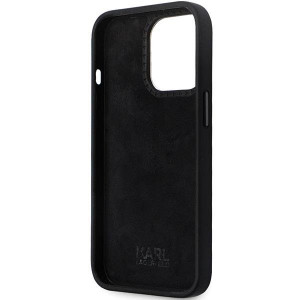 Оригинален твърд гръб KARL LAGERFELD Silicone C Metal Pin KLHCP13LSMHCNPK - iPhone 13 Proчерен - Img 7