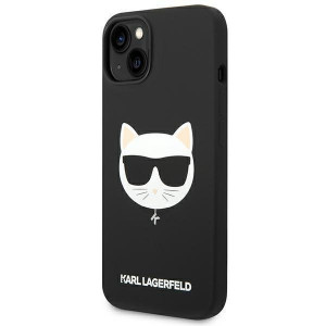 Оригинален твърд гръб KARL LAGERFELD Silicone Choupette Head KLHMP14MSLCHBK MagSafe - iPhone 14 Plus черен - Img 2
