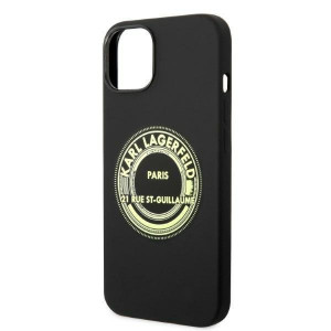 Оригинален твърд гръб KARL LAGERFELD Silicone RSG KLHCP14MSRSGRCK - iPhone 14 Plus черен - Img 6