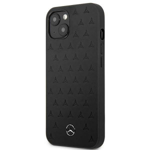 Оригинален твърд гръб MERCEDES Leather Stars MEHCP13SPSQBK - iPhone 13 mini черен - Img 2