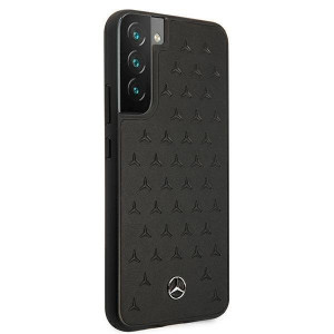 Оригинален твърд гръб MERCEDES Leather Stars MEHCS22MPSQBK - Samsung Galaxy S22+ черен - Img 4
