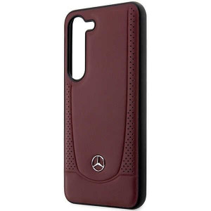 Оригинален твърд гръб MERCEDES Leather Urban MEHCS23MARMRE - Samsung Galaxy S23+ червен - Img 6