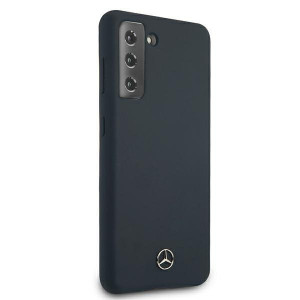 Оригинален твърд гръб MERCEDES Silicone MEHCS21 5GSSILNA - Samsung Galaxy S21 5G син - Img 3