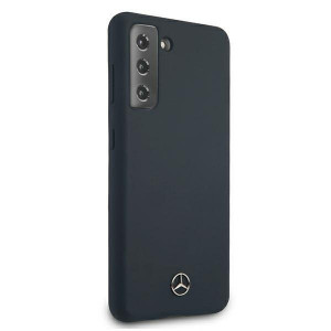 Оригинален твърд гръб MERCEDES Silicone MEHCS21MSILNA - Samsung Galaxy S21+ 5G син - Img 4