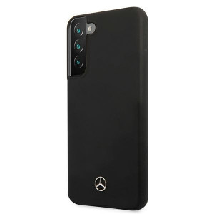 Оригинален твърд гръб MERCEDES Silicone MEHCS22MSILBK - Samsung Galaxy S22+ черен - Img 2