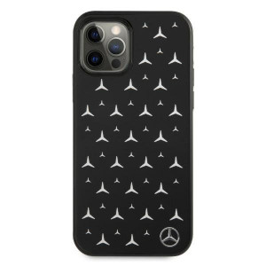 Оригинален твърд гръб MERCEDES Stars MEHCP12LESPBK - iPhone 12 Pro Max сребрист - Img 3