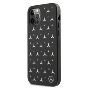 Оригинален твърд гръб MERCEDES Stars MEHCP12MESPBK - iPhone 12 / 12 Pro сребрист - Img 2