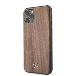 Оригинален твърд гръб MERCEDES Wood MEHCN65VWOLB - iPhone 11 Pro Max кафяв - Img 6