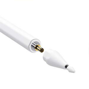 Писалка за тъч скрийн BASEUS Smooth Writing 2 с LED индикатор бяла - Img 4