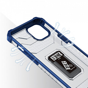 Подсилен гръб със стойка Crystal Ring - iPhone 13 mini син - Img 4