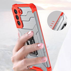 Подсилен гръб със стойка Crystal Ring - Samsung Galaxy S21+ 5G син - Img 9