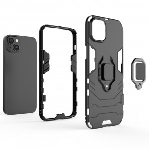 Подсилен гръб с магнитна стойка Ring Armor - iPhone 14 Pro Max черен - Img 3