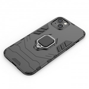 Подсилен гръб с магнитна стойка Ring Armor - iPhone 14 Pro Max черен - Img 12