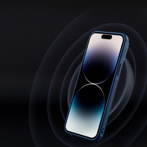 Подсилен гръб с подвижно покритие за камерата NILLKIN Textured S MagSafe - iPhone 14 Pro черен - Img 10