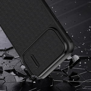 Подсилен гръб с подвижно покритие за камерата NILLKIN Textured S - iPhone 14 Plus син - Img 8