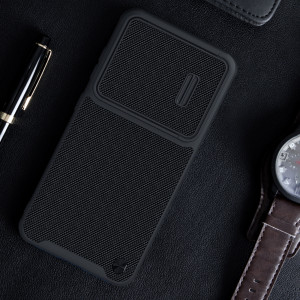 Подсилен гръб с подвижно покритие за камерата NILLKIN Textured S - Samsung Galaxy S23+ черен - Img 15