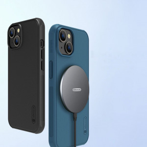 Подсилен гръб NILLKIN Super Frosted Shield Pro MagSafe - iPhone 14 Plus син - Img 7