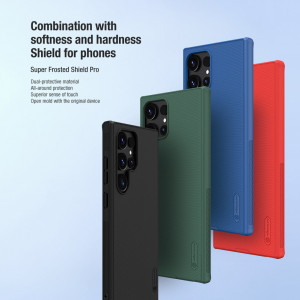 Подсилен гръб NILLKIN Super Frosted Shield Pro - Samsung Galaxy S24 Ultra червен - Img 7