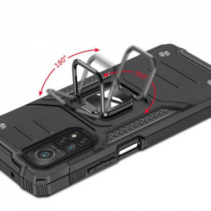 Подсилен гръб WOZINSKY Ring Armor със стойка - Samsung Galaxy A72 червен - Img 7
